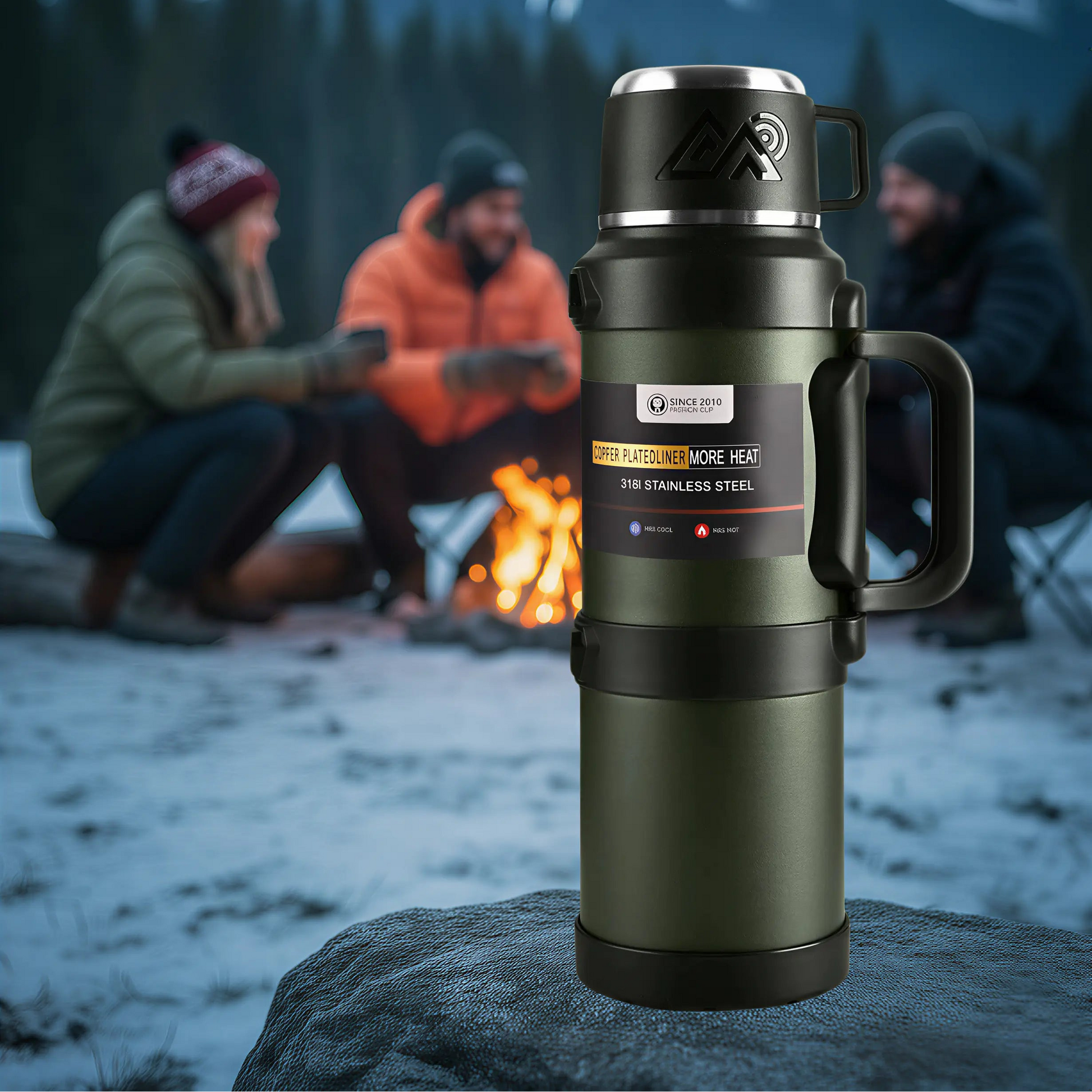 La gourde Isotherme IronTrail-72 Warm & Wave