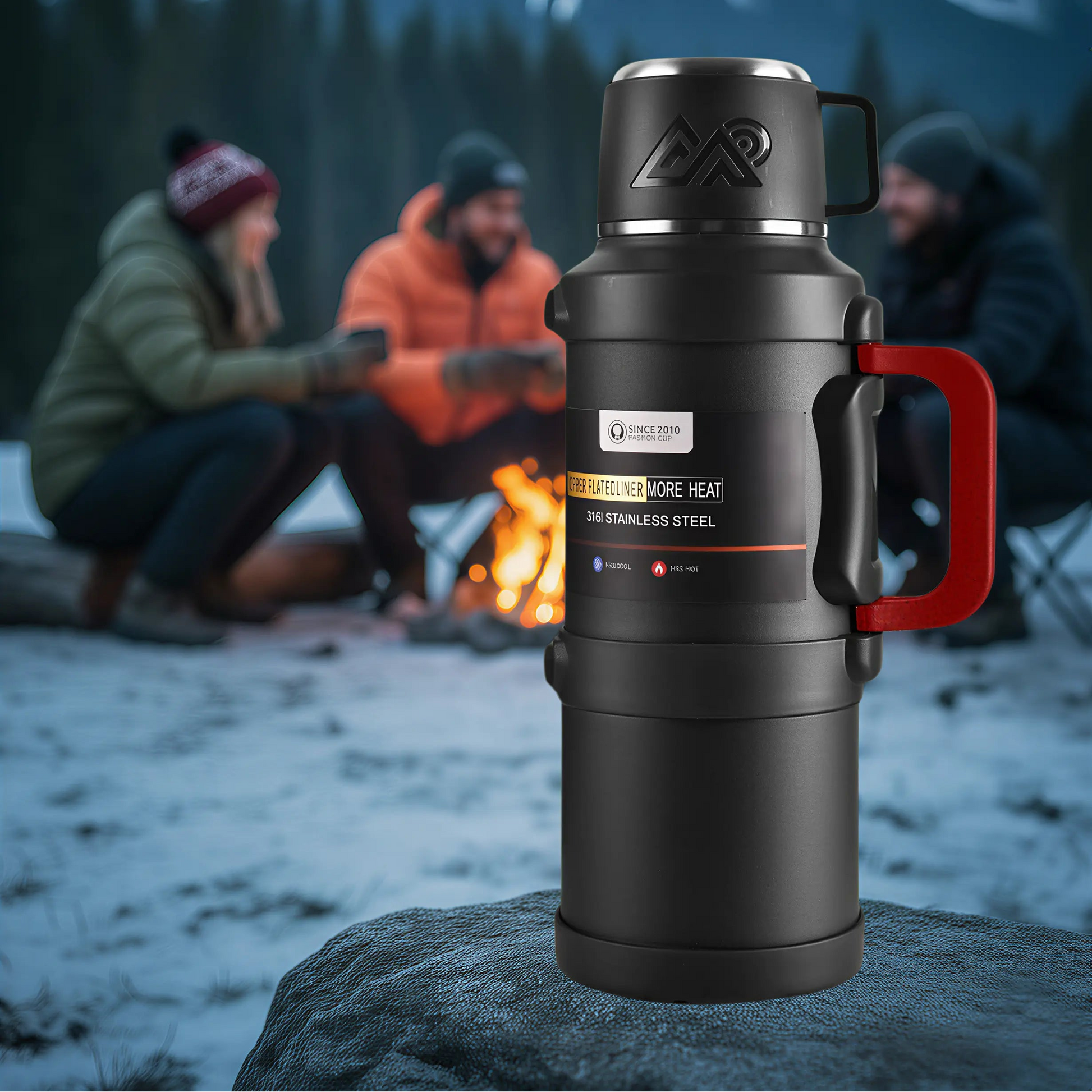 La gourde Isotherme IronTrail-72 Warm & Wave